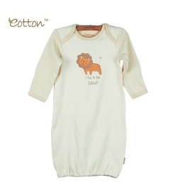 Eotton 100%有機棉獅子嬰兒長袍
